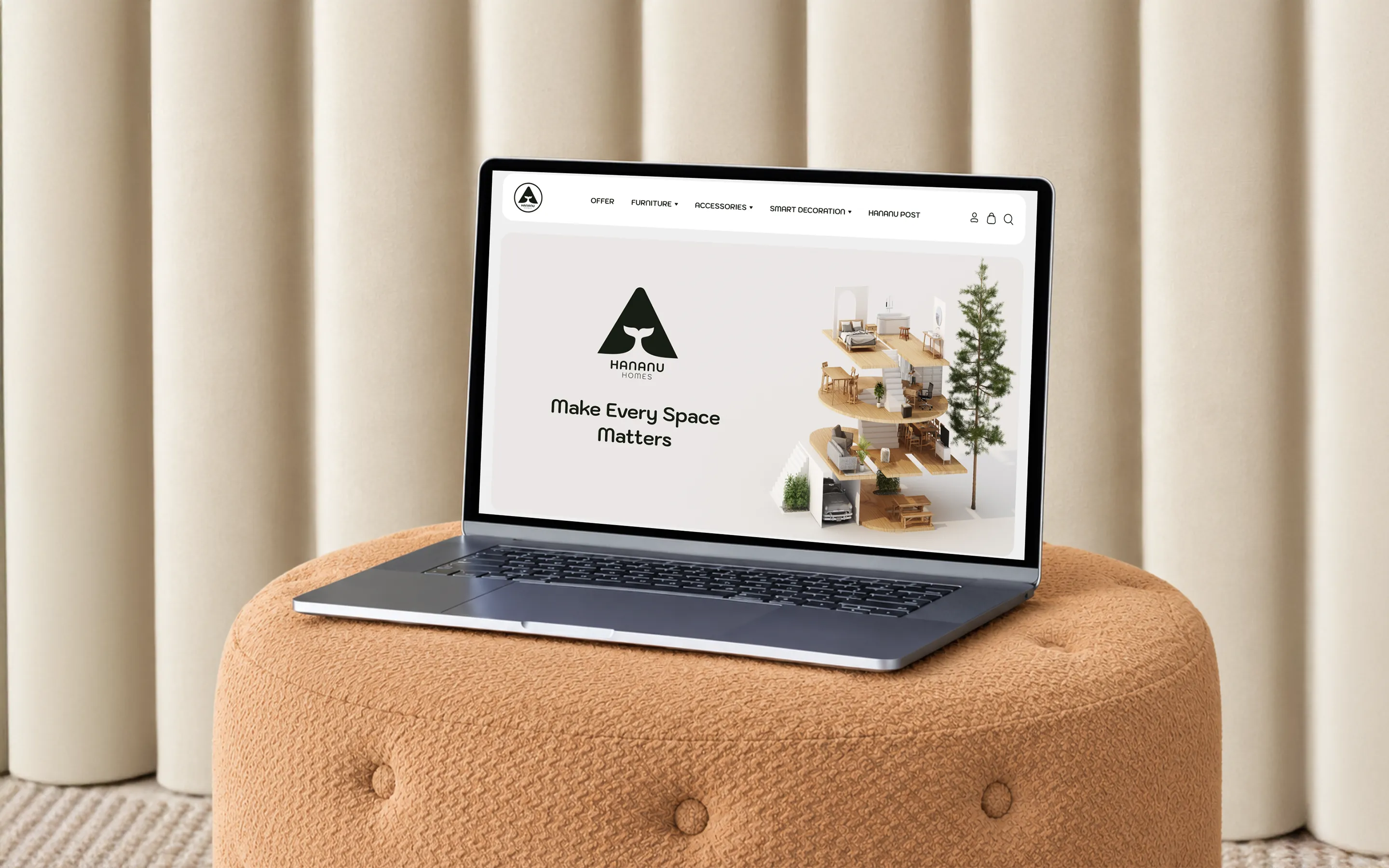 Hanunu Home furniture website design preview