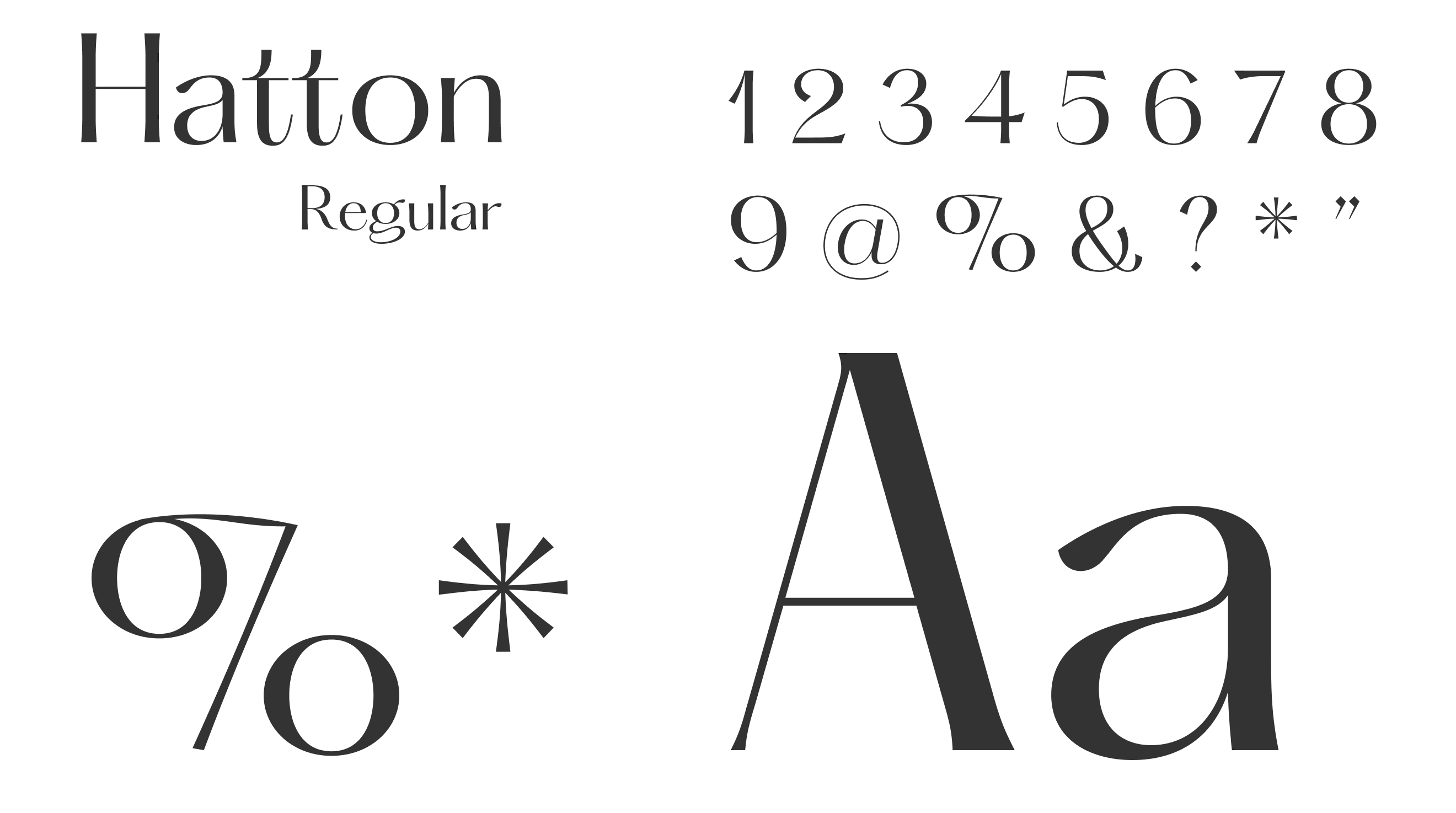 Oliv typography specimen